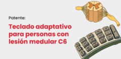 Patentes Cayetano:  teclado adaptativo para lesión medular C6